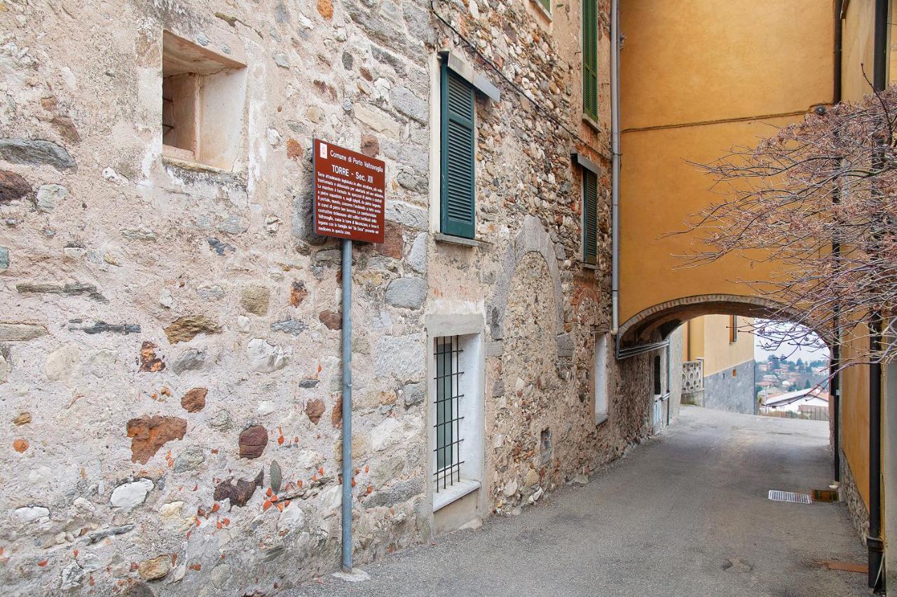 La Vecchia Torre Lägenhet Porto Valtravaglia Exteriör bild